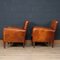 20th Century Dutch Leather Club Chairs, Set of 2 4