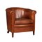 20th Century Dutch Leather Tub Chair 1