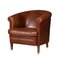 20th Century Dutch Leather Tub Chair 1