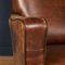 20t Century Dutch Leather Club Chairs, Set of 2, Image 10