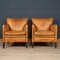 20th Century Dutch Sheepskin Leather Club Chairs, Set of 2, Image 3