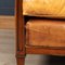20 Century Dutch Sheepskin Leather Club Chairs, Set of 2 7