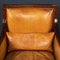 20 Century Dutch Sheepskin Leather Club Chairs, Set of 2, Image 12