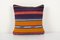 Blauer organischer Vintage Kelim Kissenbezug von Vintage Pillow Store Contemporary 1