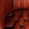 20th Century English Leather Barrel Back Armchair 11