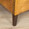 20th Century English Sheepskin Leather Wingback Armchair 23