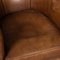 20th Century Dutch Sheepskin Leather Club Chairs, Set of 2 14