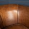 20th Century Dutch Sheepskin Leather Club Chairs, Set of 2, Image 6