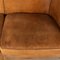 20th Century Dutch Two Seater Sheepskin Leather Sofa 10