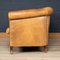 20th Century Dutch Two Seater Sheepskin Leather Sofa 4