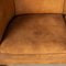 20th Century Dutch Two Seater Sheepskin Leather Sofa, Image 5
