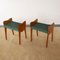 Bancs en Bois Style Ico Parisi, 1950s, Set de 2 2