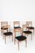 Restaurierte skandinavische Stühle aus Nussholz, 1960er, 6er Set 2