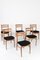 Restored Scandinavian Walnut Chairs, 1960s, Set of 6 2