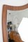 Large English Teak Framed Mirror With Curved Sides, 1960s, Image 3