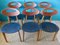Dining Chairs by Roger Landault for Sentou. France, 1950, Set of 6, Image 1