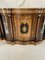 Antique Victorian Burr Marquetry Serpentine Credenza 8