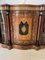 Antique Victorian Burr Marquetry Serpentine Credenza 22