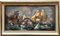 Batalla naval, pintura escolar inglesa, óleo sobre lienzo, enmarcado, Imagen 1
