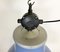 Large Blue Painted Industrial Factory Lamp from Elektrosvit, 1960s 8