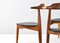 Mid-Century Modern 4104 Heart Dining Chairs by Hans Wegner, Denmark, 1950s, Set of 4 9