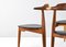 Sedie da pranzo nr. 4104 Mid-Century di Hans Wegner, Danimarca, anni '50, set di 4, Immagine 9