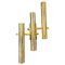 Brass Modernist Italian Wall Sconces by Gaetano Sciolari, 1930s, Set of 4 2