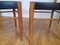 Scandinavian Oak and Leather Chairs, Set of 4 5