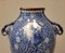 Vases en Céramique Bleue et Blanche par Franz Anton Mehlem, Allemagne, Set de 2 11