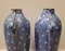 German White and Blue Ceramic Vases in the Style of Royal Bonn by Franz Anton Mehlem, Set of 2 5