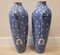 Vases en Céramique Bleue et Blanche par Franz Anton Mehlem, Allemagne, Set de 2 9