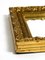 Espejo de pared italiano Mid-Century con marco de madera chapado en oro, Imagen 9
