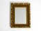 Mid-Century Italian Gold-Plated Wooden Frame Wall Mirror 1