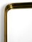 Minimalist Mid-Century Brass Wall Mirror by United Workshops 16