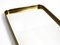 Minimalist Mid-Century Brass Wall Mirror by United Workshops 15