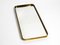 Minimalist Mid-Century Brass Wall Mirror by United Workshops, Image 3