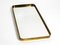 Minimalist Mid-Century Brass Wall Mirror by United Workshops, Image 2