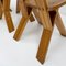 S45 Chairs by Pierre Chapo, 1980s, Set of 5, Image 9