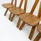 S45 Chairs by Pierre Chapo, 1980s, Set of 5 5