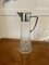Antique Cut Glass and Silver Plated Claret Jug, Image 1