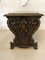 Antique Carved Walnut and Marble Top Italian Coffee Table 9