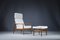Set of Mid-Century Danish Lounge Chair And Ottoman in Teak and Wool Boucle by Arne Vodder for France & Søn, 1960s 2