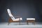 Set of Mid-Century Danish Lounge Chair And Ottoman in Teak and Wool Boucle by Arne Vodder for France & Søn, 1960s 8