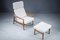 Set of Mid-Century Danish Lounge Chair And Ottoman in Teak and Wool Boucle by Arne Vodder for France & Søn, 1960s 11