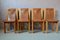 Table and Brutalist Chairs by Roland Haeusler for Regain House, Set of 5 3