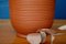 Vase en Céramique Marron par Alfred Krupp pour Clinker Ceramics 2