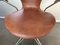 Vintage 3217 Office Swivel Chair in Leather by Arne Jacobsen for Fritz Hansen, Denmark, 1960s, Image 9