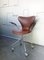 Sedia da ufficio girevole nr. 3217 vintage in pelle di Arne Jacobsen per Fritz Hansen, Danimarca, anni '60, Immagine 2