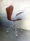 Vintage 3217 Office Swivel Chair in Leather by Arne Jacobsen for Fritz Hansen, Denmark, 1960s 7
