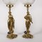 20th Century Gilded Bronze & Glass Table Lamps, Italy, Set of 2 11